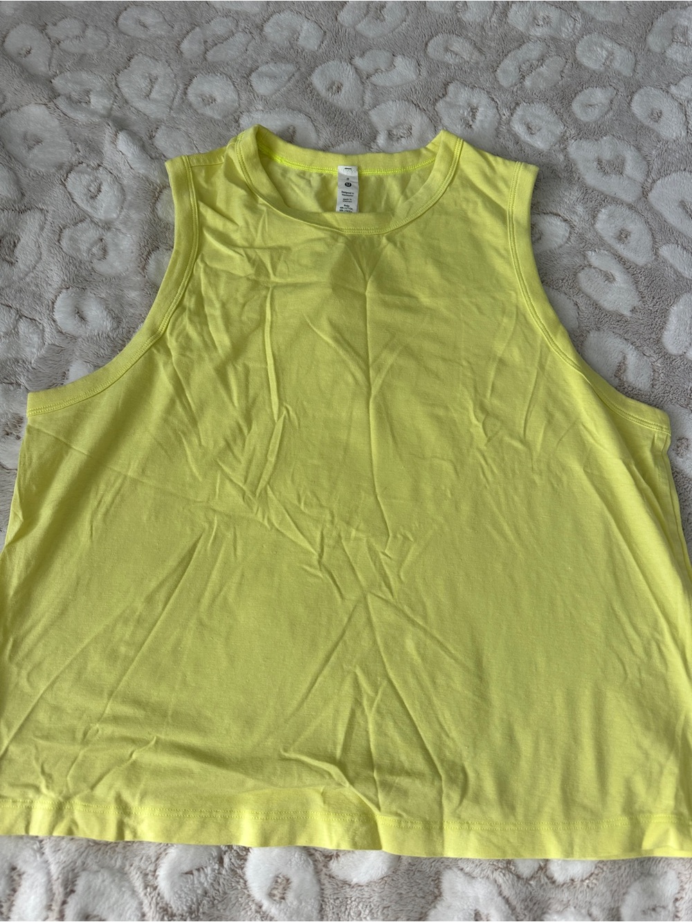 lululemon athletica Neon Yellow Sleeveless Tank